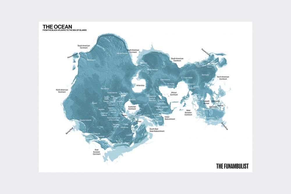 THE FUNAMBULIST MAP - THE OCEAN: FROM THE BLACK ATLANTIC TO THE SEA OF ISLANDS